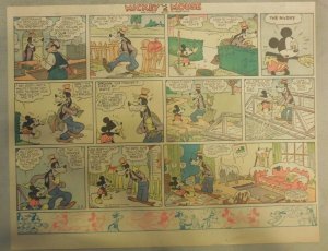 Mickey Mouse Sunday Page by Walt Disney from 2/4/1940 Half Page Size 