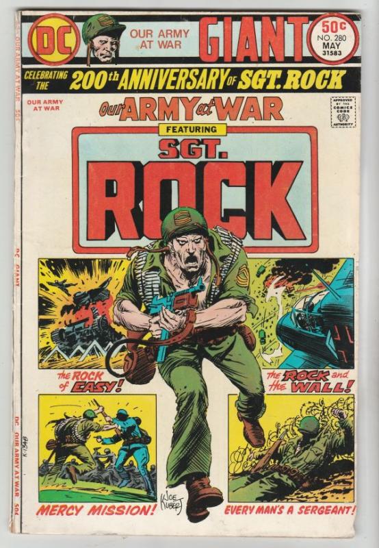 Our Army at War #280 (May-75) FN- Mid-Grade Easy Company, Sgt. Rock