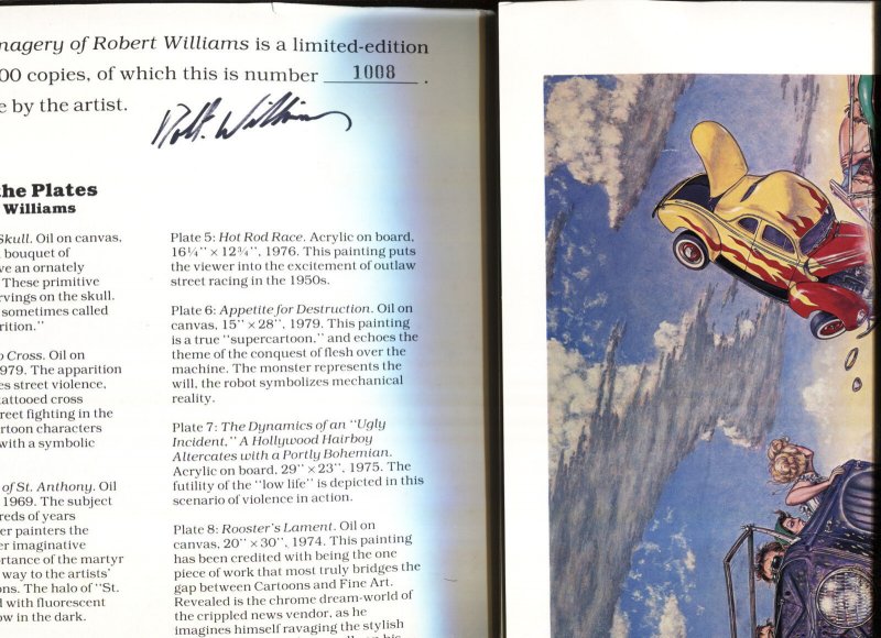 Art and Imagery of Robert Williams 1982 Portfolio-8 Prints-Signed and numbered