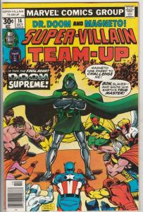 Super-Villain Team-Up #14 (Oct-77) FN/VF+ High-Grade Doctor Doom, Magneto