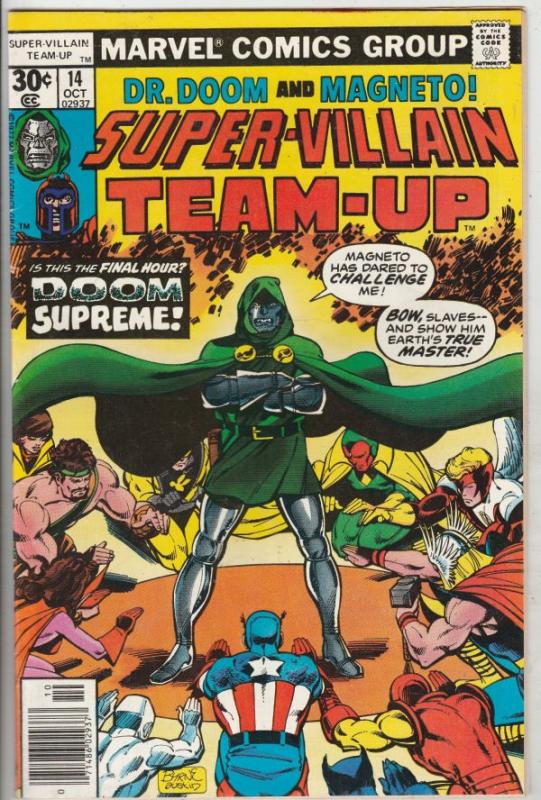 Super-Villain Team-Up #14 (Oct-77) FN/VF+ High-Grade Doctor Doom, Magneto