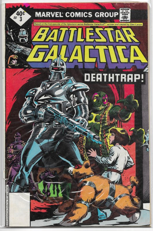 Battlestar Galactica   (Marvel)   # 3 GD