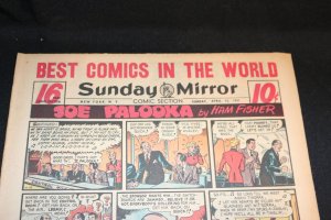 1951 Sunday Mirror Weekly Comic Section April 15th (Fine+) Superman Kerry Drake