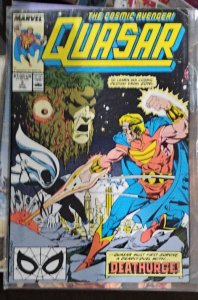 QUASAR # 2 1989  MARVEL BOY  WENDELL VAUGHN  COSMIC  AVENGER  EON