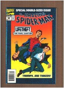 Amazing Spider-man #388 Newsstand Marvel Comics 1994 Blue Foil Cover VF+ 8.5