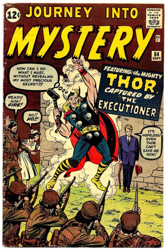 JOURNEY INTO MYSTERY #84 (Sept1962) 6.5 FN+ THOR 2nd Appearance! Jack Kirby!