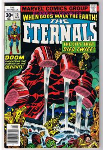 ETERNALS #10, VF, Jack Kirby, Mother, Deviants, 1976, more JK in store