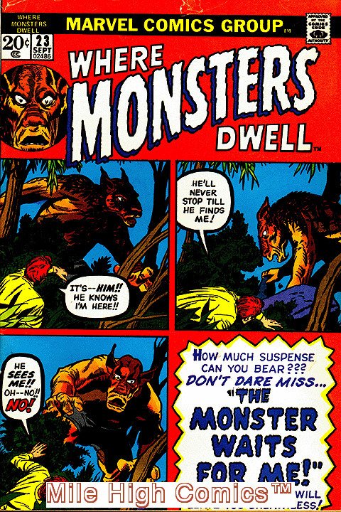 WHERE MONSTERS DWELL (1970 Series)  #23 Very Good Comics Book
