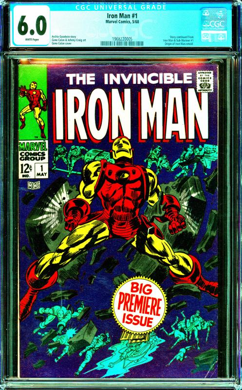 Iron Man #1 CGC Graded 6.0 Story Continued From Iron Man & Submariner #1