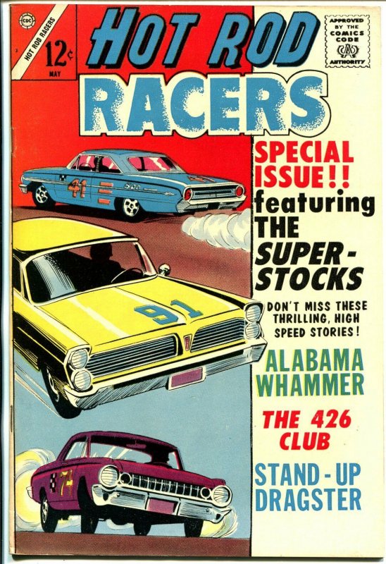 Hot Rod Racers #3 1965-Charlton-'64 Ford Galaxy 520 fastback-Plymouth-Pontiac-NM