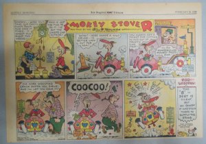 Smokey Stover Sunday Page by Bill Holman from 2/26/1939 Size: 11 x 15 inches