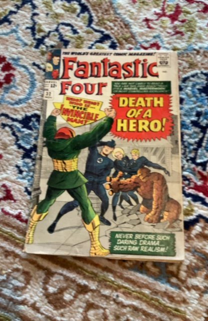 Fantastic Four #32 (1964)1st Invincible! FN Kirby Art wow!