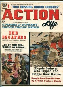 ACTION LIFE- FEB 1964-ATLAS-WWII-HITLER-ALCATRAZ-BOB POWELL-vg