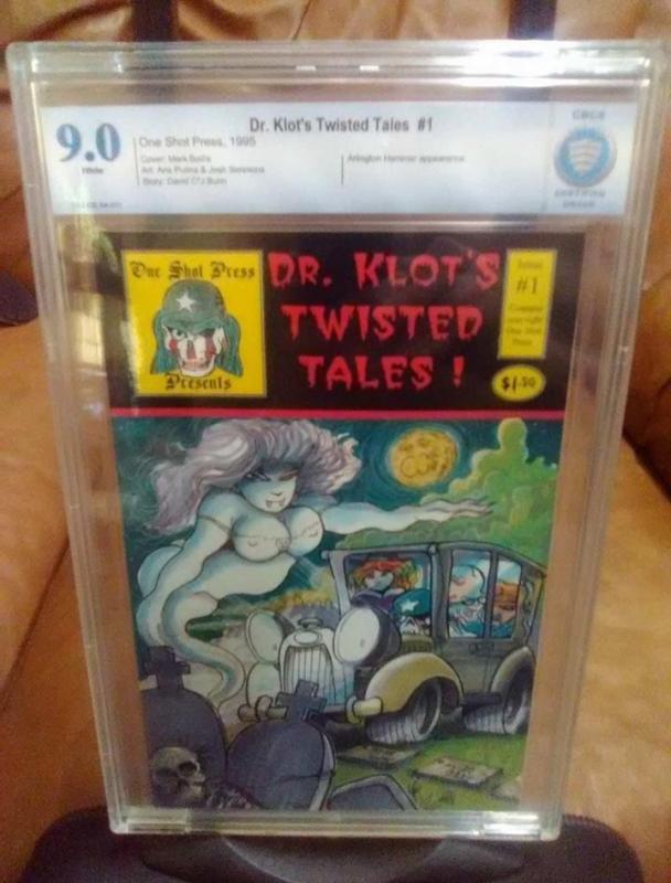 CBCS, 9.0 Dr. KLOT'S TWISTED TALES #1 MARK BODE COVER (PGX) (CGC) ONE SHOT PRESS