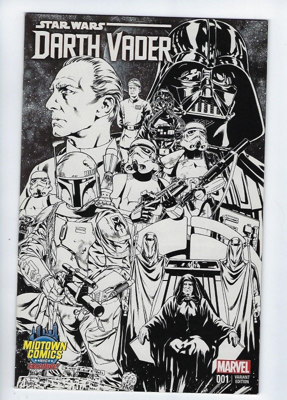 ??Star Wars Darth Vader #1 First Black Krrsantan Exclusive Sketch (2015) {NM}