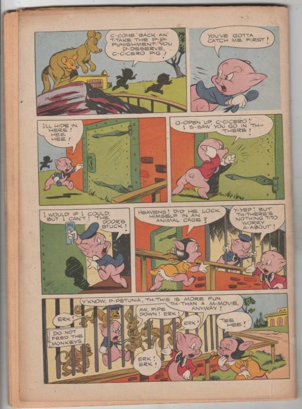 Four Color #156 (Aug-47) FN- Mid-Grade Porky Pig, Sylvester Cat, Petunia Pig,...