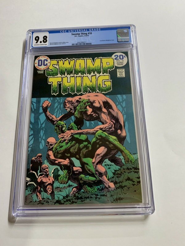 Swamp Thing 10 Cgc 9.8 Ow/w Pages Dc Bronze Age 2042366017