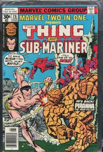 Marvel Two-in-One #28 (1977) Namor the Sub-Mariner