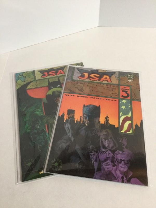 JSA The Unholy 3 1-2 Lot Set Run Nm Near Mint DC Comics A48