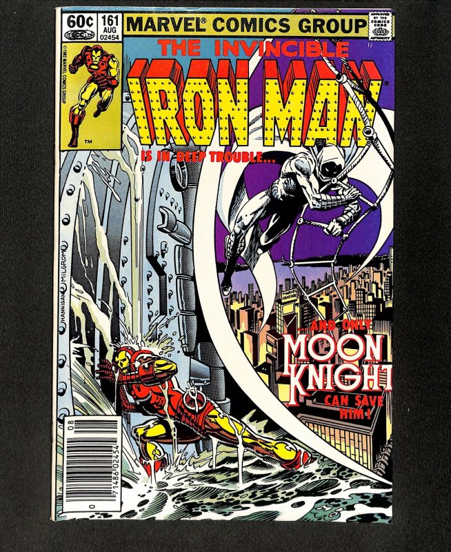 Iron Man #161 Newsstand Variant Moon Knight!