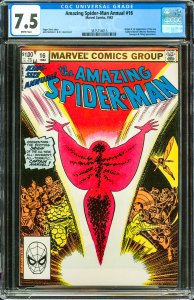 The Amazing Spider-Man Annual #16 (1982) CGC Graded 7.5