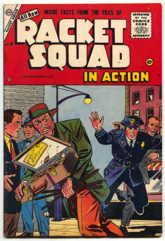 Racket Squad In Action #18 1955- Charlton Comics- FN-