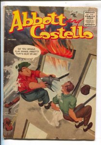 Abbott and Costello #29 1955- St. John-fire fighters painted cover-famous fun...