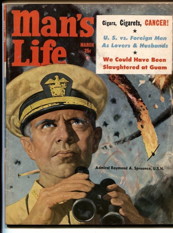 Man's Life Magazine March 1954- Admiral Spruance - Guam - Geese