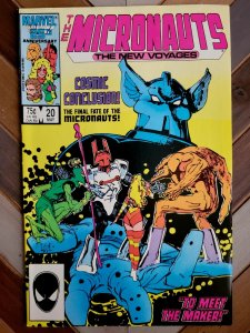 Micronauts New Voyages #18, 20 (1986) Pollard, Sienkiewicz Covers Final Issue 20