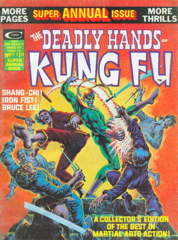 Deadly Hands of Kung Fu #15 FN ; Marvel | Magazine Iron Fist Shang-Chi Annual