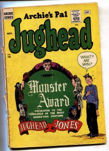 Archie's Pal Jughead #78--horror cover--Frankenstein--Dracula--comic book