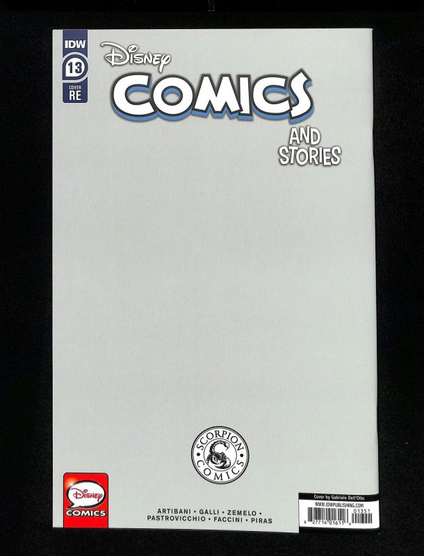 Disney Comics and Stories #13 Scorpion Comics Dell'Otto Virgin Variant