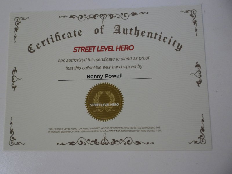 White Widow #5 Cover B (2020) Signed by Benny Powell W/COA NM Condition