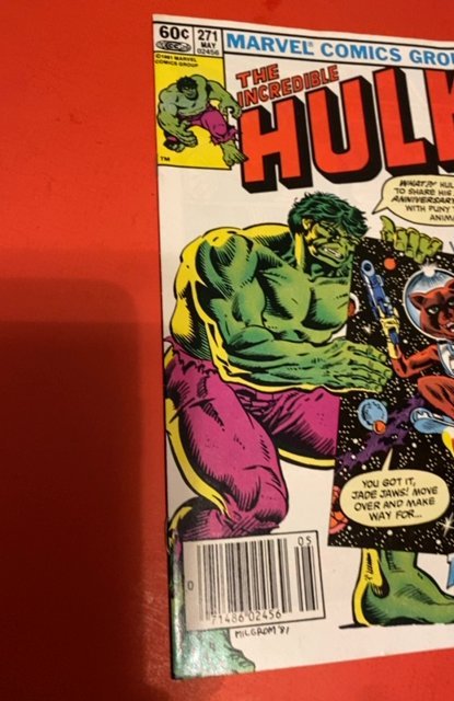 The Incredible Hulk #271 (1982)1st Rocket racoon