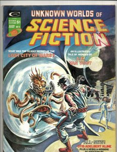 4 Unknown Worlds Of Science Fiction Curtis Comic Book Magazines # 1 3 4 (2) RS3