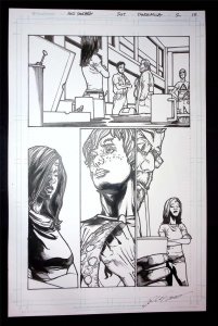 Pandemica #2 pg 15 Original Art Alex Sanchez bestselling author Jonathan Maberry