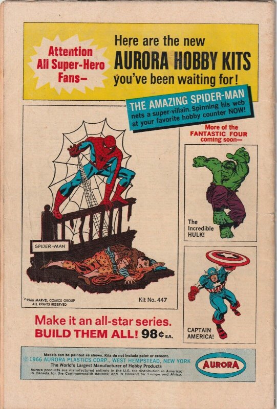 Amazing Spider-Man # 45 VG- 1966 Marvel Stan Lee John Romita [L3] 