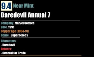 Daredevil Annual 7 (1991) NM 9.4 Mignola Cover Marvel Comics