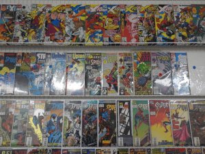 Huge Lot of 130+ Comics W/ Spiderman, X-Force, Cable! Avg. VF Condition!