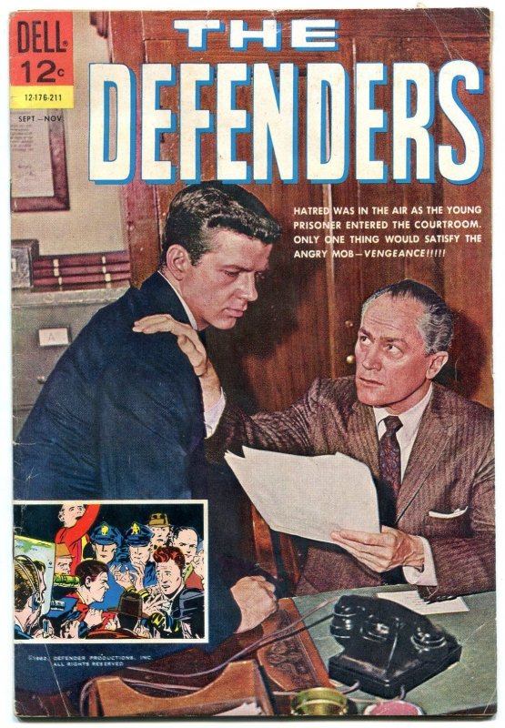 The Defenders Comic 1964- Dell -EG Marshall- Robert Reed VG