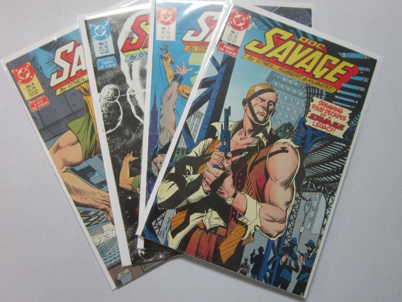 Doc Savage (1st Series), SET:#1-4, 8.0/VF (1987) PULP