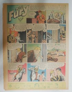 Miss Fury Sunday by Tarpe Mills from 2/8/1942 Size: 11 x 15  Very Rare Year #2