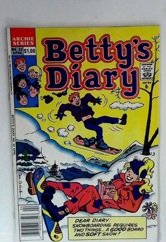 Betty's Diary #32 Archie Comics (1990) VF Newsstand 1st Print Comic Book
