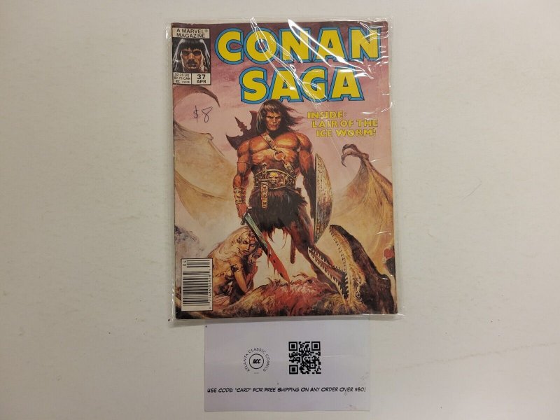 Conan Saga #37 VF Marvel Comics Magazine 9 TJ24