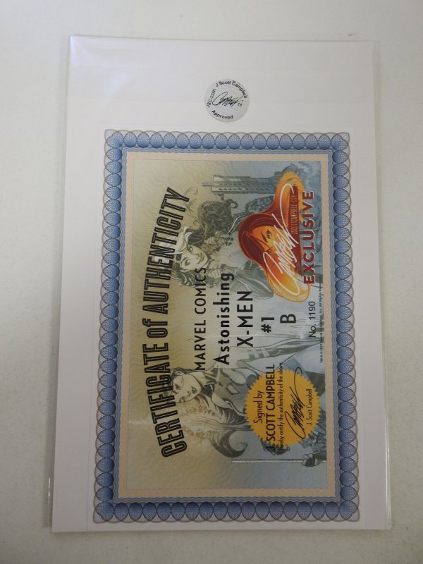 Astonishing X-Men #1 Campbell Cover B (2017) Signed by Campbell Cert sealed!