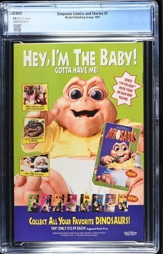 Simpsons Comics and Stories #1  (1993) CGC 9.8 (4687857015)