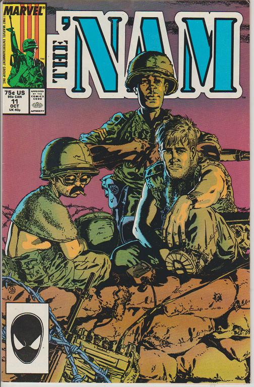 THE 'NAM  #11 VIET NAM WAR,  Oct. '87, MARVEL COMICS, BAGGED & BOARDED