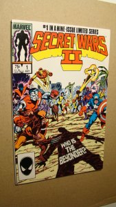 SECRET WARS II 1 *NM+ 9.6* BEYONDER VS X-MEN IRON MAN CAP AMERICA MAGNETO MARVEL