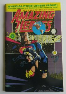 Amazing Heroes #91 VF/NM High Grade Post Crisis Issue Supergirl Flash 1986 DC