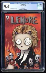Lenore (1998) #1 CGC NM 9.4 White Pages 1st Print Roman Dirge Story and Art!